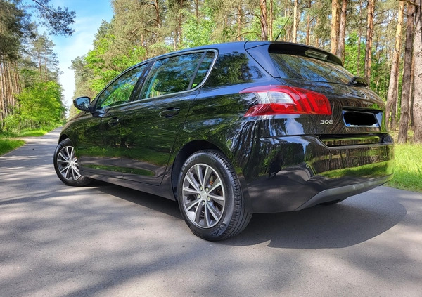 Peugeot 308 cena 31999 przebieg: 155000, rok produkcji 2014 z Września małe 326